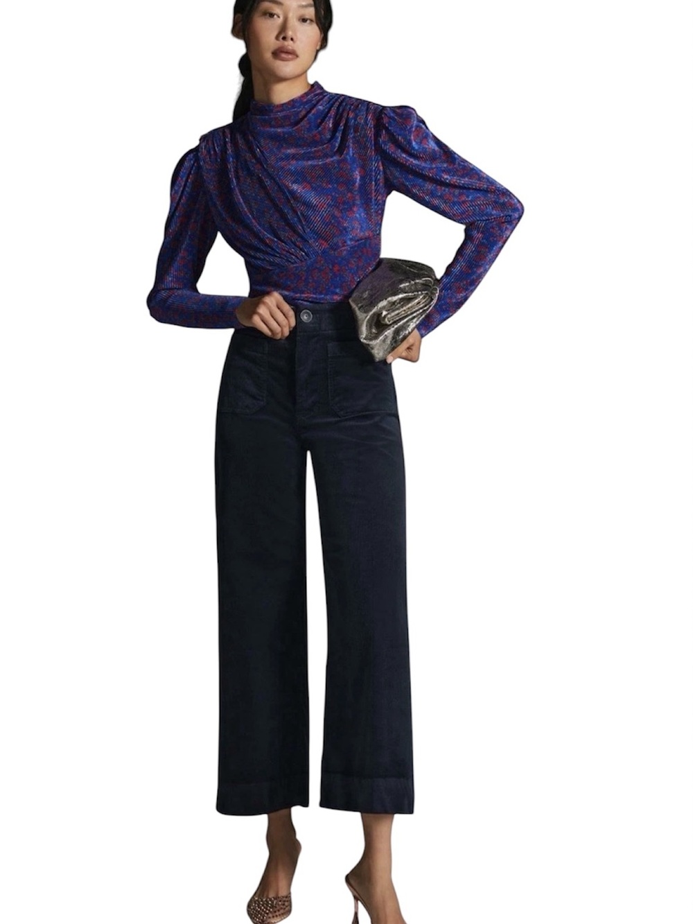 Maeve By Anthropology The Colette Corduroy Pants Black 31